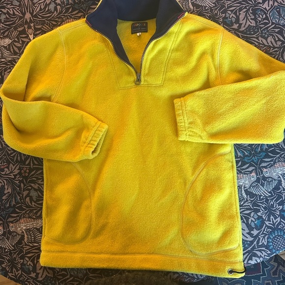 Papoose by Cotton Grip Yellow 1/4 Zip Fleece Pullover - Kids Size - Picture 2 of 3